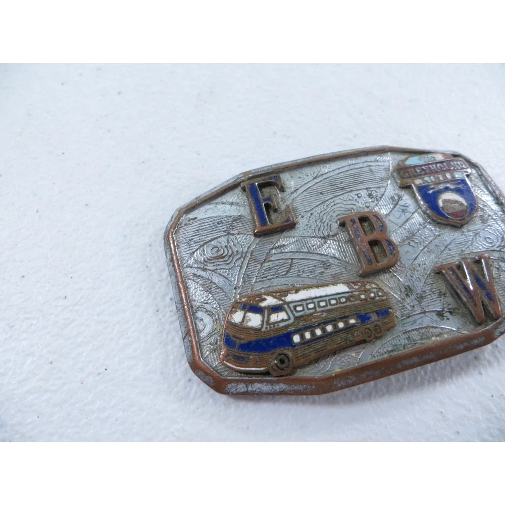 Vintage Greyhound Bus Lines Driver Uniform Belt Buckle 1940's‎